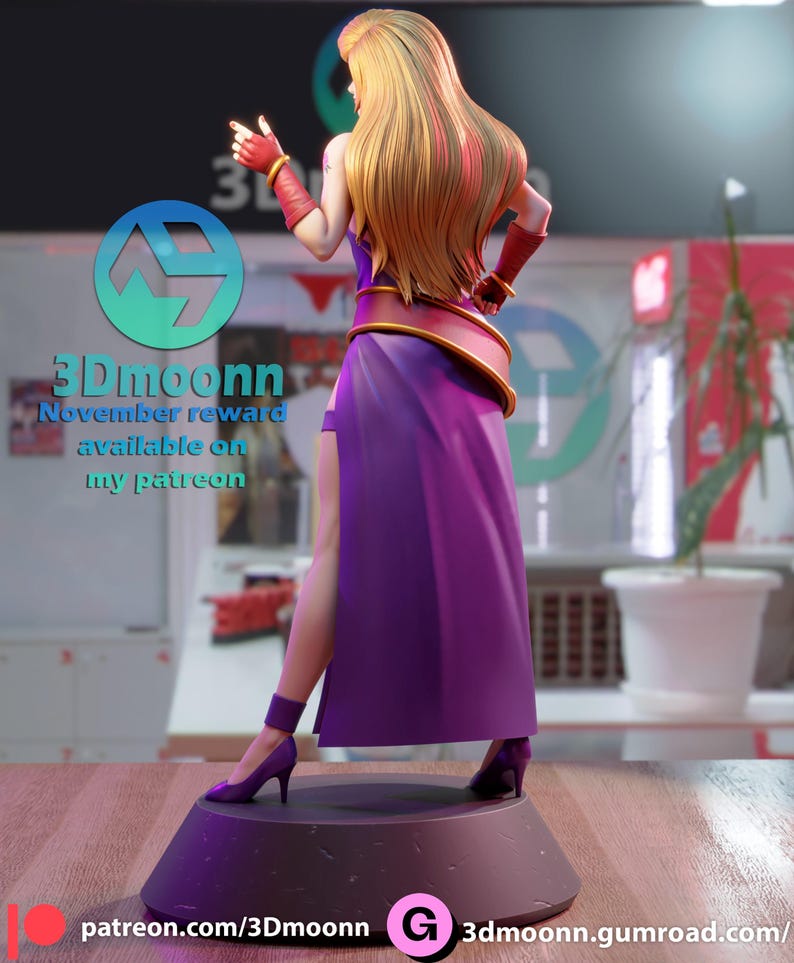 B Jennet — The King of Fighters | 1/8 1/6 Scale Resin Figure | Unpainted or Hand-Painted | 3D Printed Fan Art | Collector Gift image 3