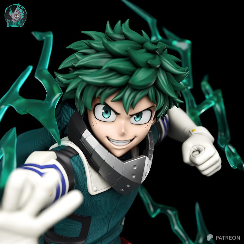 Izuku Midoriya (Deku) — My Hero Academia | 1/8 1/6 Scale Resin Figure | Unpainted or Hand-Painted | 3D Printed Fan Art | Collector Gift image 5