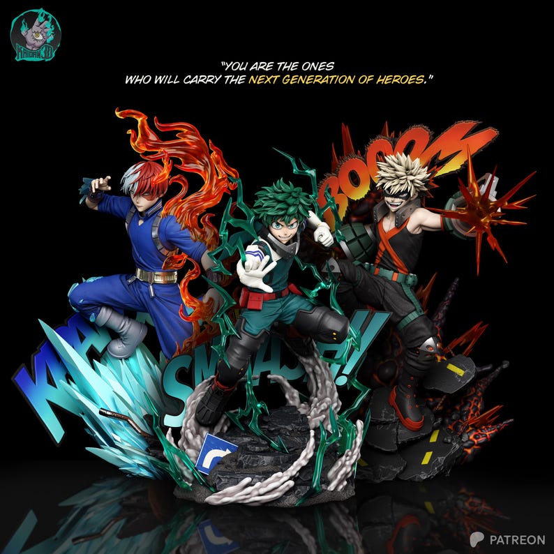 Izuku Midoriya (Deku) — My Hero Academia | 1/8 1/6 Scale Resin Figure | Unpainted or Hand-Painted | 3D Printed Fan Art | Collector Gift image 7