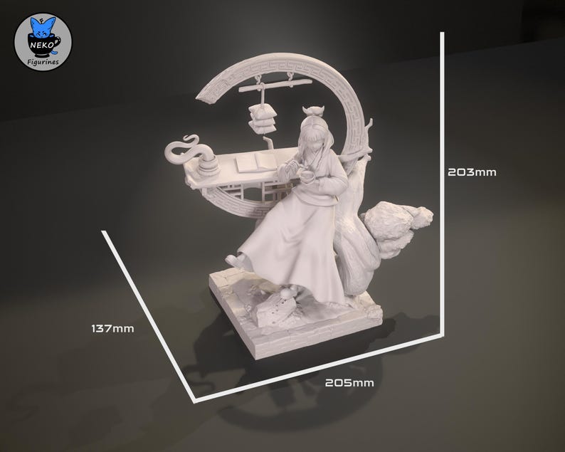 Maomao Apothecary Diaries Resin Figure – 1/8 1/6 Scale 3D Printed Fan Art Statue | Collector Gift image 9