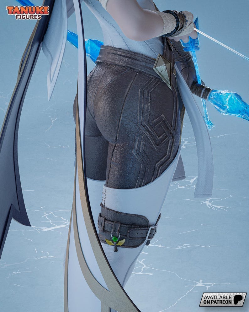 Ashe — League of Legends | 1/8 bis 1/6 Harz Figur | Unbemalt oder Handbemalt | 3D gedruckte Fan Art | Sammler Geschenk Bild 8