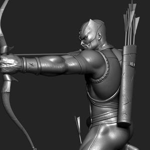 Hawkeye — Marvel | 1/8 1/6 Scale Resin Figure | 3D Printed Fan Art | Unpainted Garage Kit | Collector Statue | Collector Gift image 10