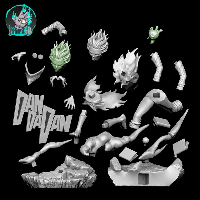 Okarun — Dandadan | 1/8 bis 1/6 Harz Figur | Unbemalt oder Handbemalt | 3D gedruckte Fan Art | Sammler Geschenk Bild 5