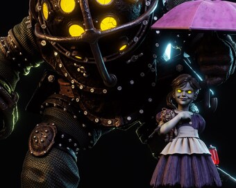 Jane — Bioshock | 1/8 1/6 Scale Resin Figure | Unpainted or Hand-Painted | 3D Printed Fan Art | Collector Gift