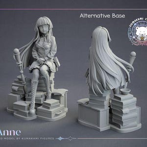 Anne — Granblue Fantasy | Hartsfigur i skala 1/8 1/6 | Omålad eller handmålad | 3D-utskriven fankonst | Samlargåva bild 5