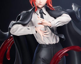 Makima Chainsaw Man Resin Figure – 1/8 1/6 Scale 3D Printed Fan Art Statue | Collector Gift