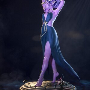 Tiefling Girl — Dungeons & Dragons | 1/8 1/6 Scale Resin Figure | Unpainted or Hand-Painted | 3D Printed Fan Art | Collector Gift image 5