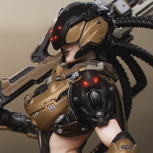 Bilder Kyla | 1/8 bis 1/6 Harz Figur | Unbemalt oder Handbemalt | 3D gedruckte Fan Art | Sammler Geschenk Bild 2