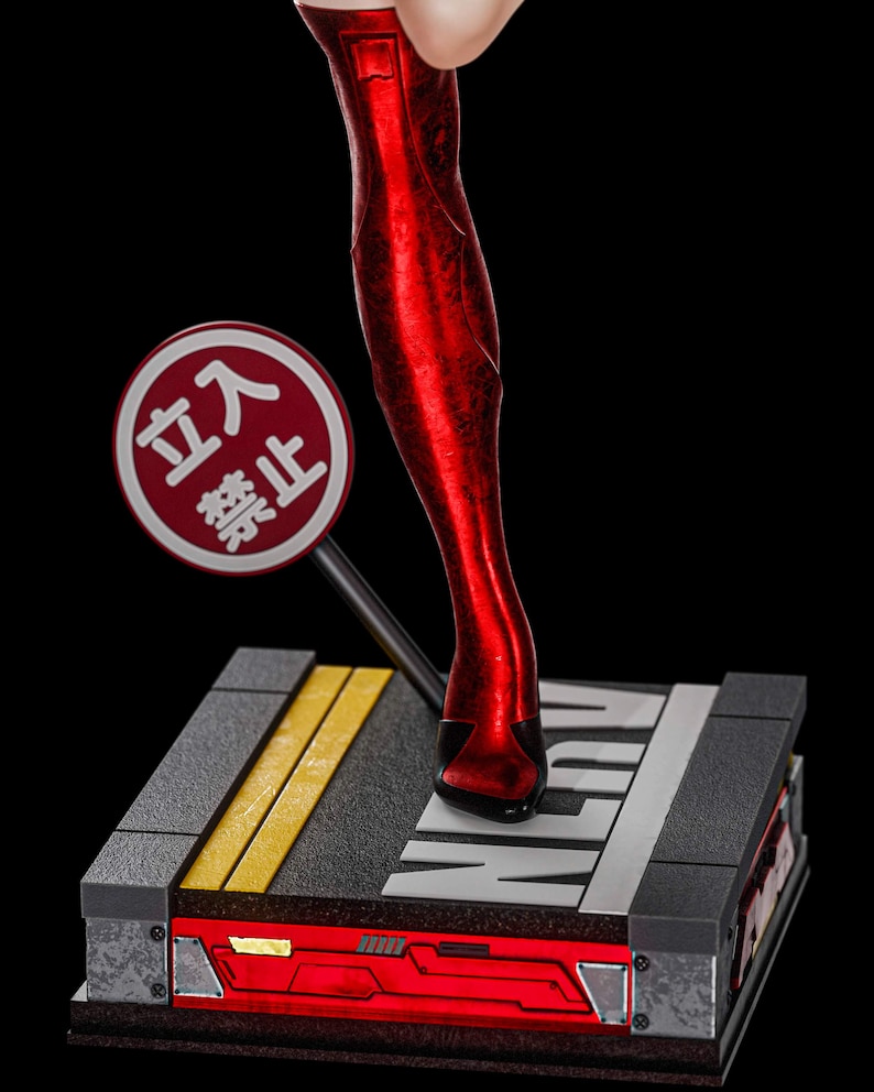 Asuka Langley — Neon Genesis Evangelion | 1/8 1/6 Scale Resin Figure | 3D Printed Fan Art | Unpainted Garage Kit | Collector Statue Gift image 8