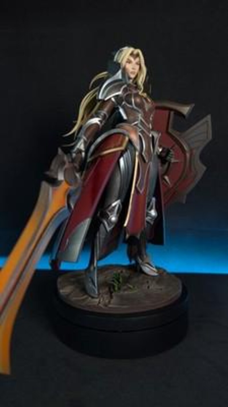 Leona League of Legends Resin Figure – 1/8 1/6 Scale Fan Art Statue | Collector Gift afbeelding 4