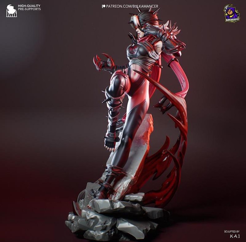 Malice Die unsichtbare Frau — Wunder | 1/8 bis 1/6 Harz Figur | Unbemalt oder Handbemalt | 3D gedruckte Fan Art | Sammler Geschenk Bild 2