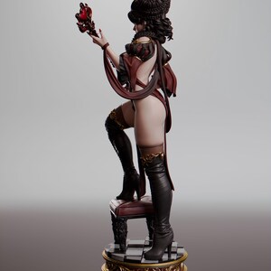 Queen of Hearts Resin Figure – Alice in Wonderland Fan Art Statue (1/8 1/6 Scale) | Collector Gift image 5