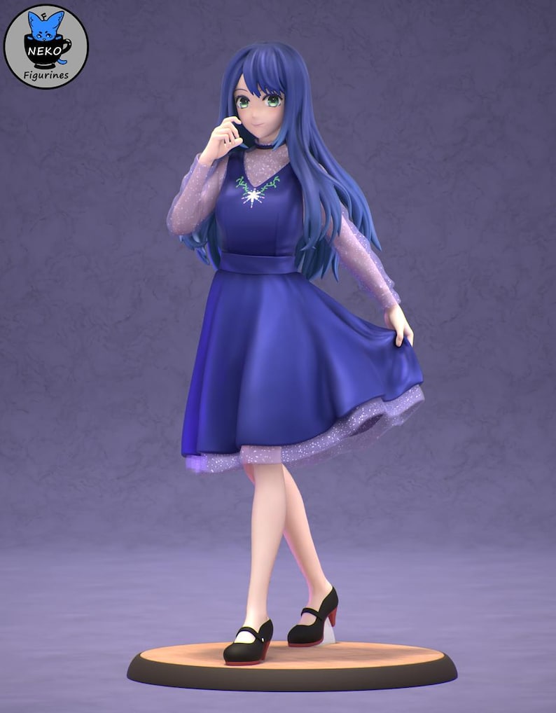 Akane Kurokawa Oshi No Ko Resin Figure – 1/8 1/6 Scale 3D Printed Fan Art Statue | Collector Gift image 1
