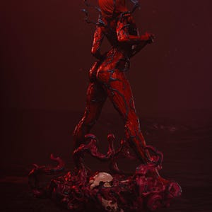 Carnage — Marvel / Figura de resina a escala 1/8 y 1/6 / Sin pintar o pintada a mano / Arte de fans impreso en 3D / Regalo de coleccionista imagen 4