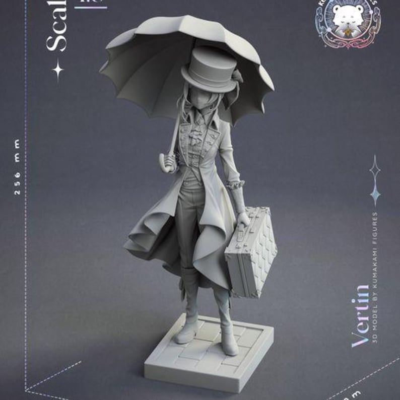 Vertin — Reverse: 1999 | 1/8 1/6 Scale Resin Figure | Unpainted or Hand-Painted | 3D Printed Fan Art | Collector Gift image 8