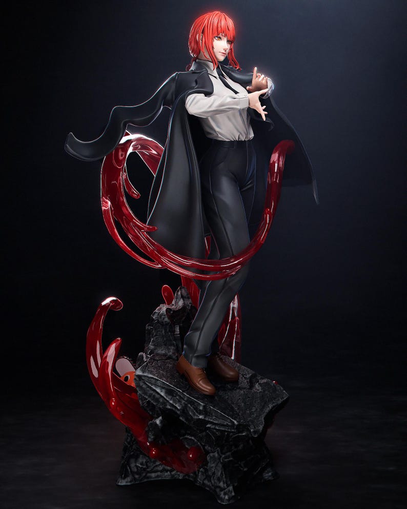 Makima Chainsaw Man Resin Figure – 1/8 1/6 Scale 3D Printed Fan Art Statue | Collector Gift image 4