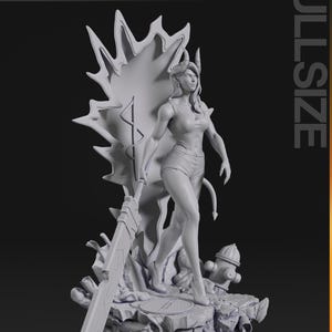 Malevola Dispatch Resin Figure – 1/8 1/6 Scale 3D Printed Fan Art Statue | Collector Gift image 10