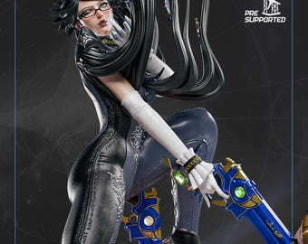 Bayonetta — Bayonetta | 1/8 1/6 Scale Resin Figure | Unpainted or Hand-Painted | 3D Printed Fan Art | Collector Gift
