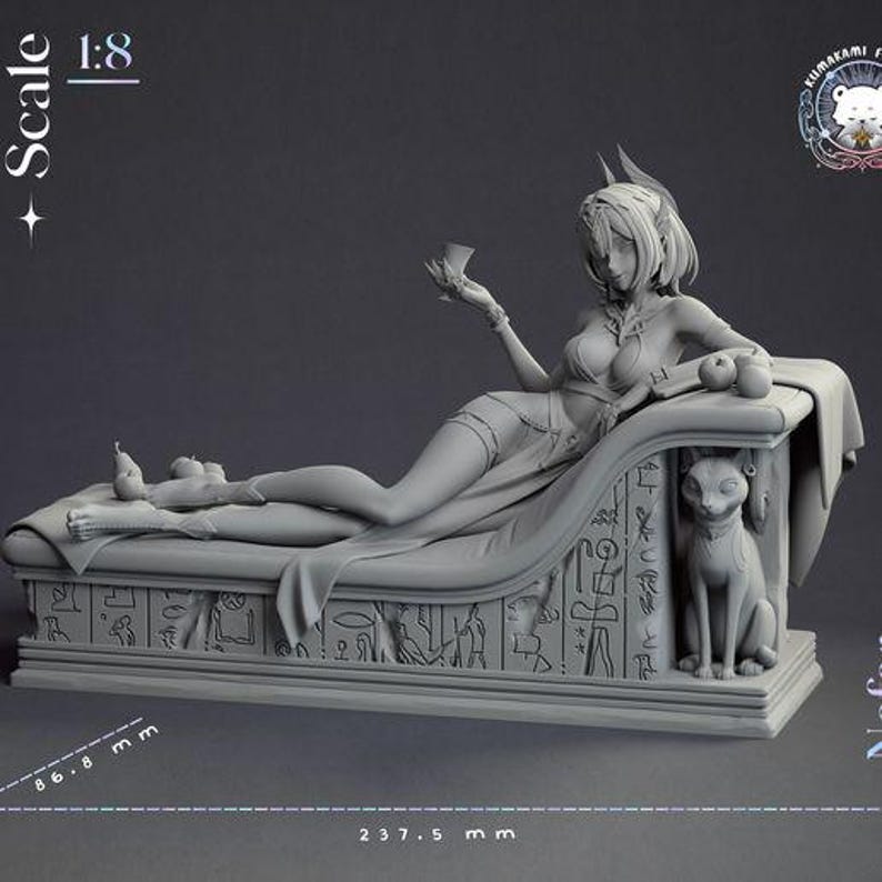 Nefer — Genshin Impact | 1/8 1/6 Scale Resin Figure | Unpainted or Hand-Painted | 3D Printed Fan Art | Collector Gift image 2