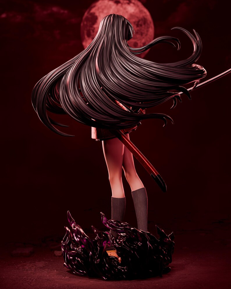 Akame Resin Figure – 1/8 1/6 Scale 3D Printed Fan Art Garage Kit | Collector Gift imagen 5