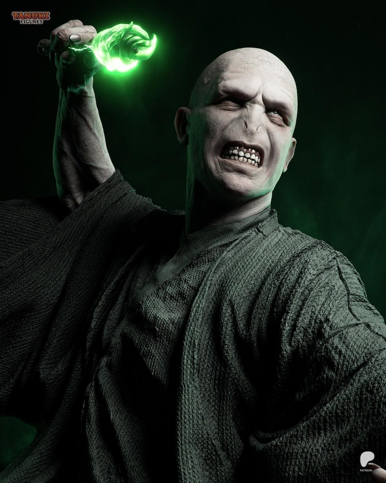 Voldemort — Harry Potter | 1/8 1/6 Scale Resin Figure | 3D Printed Fan Art | Unpainted Garage Kit | Collector Statue | Collector Gift image 2