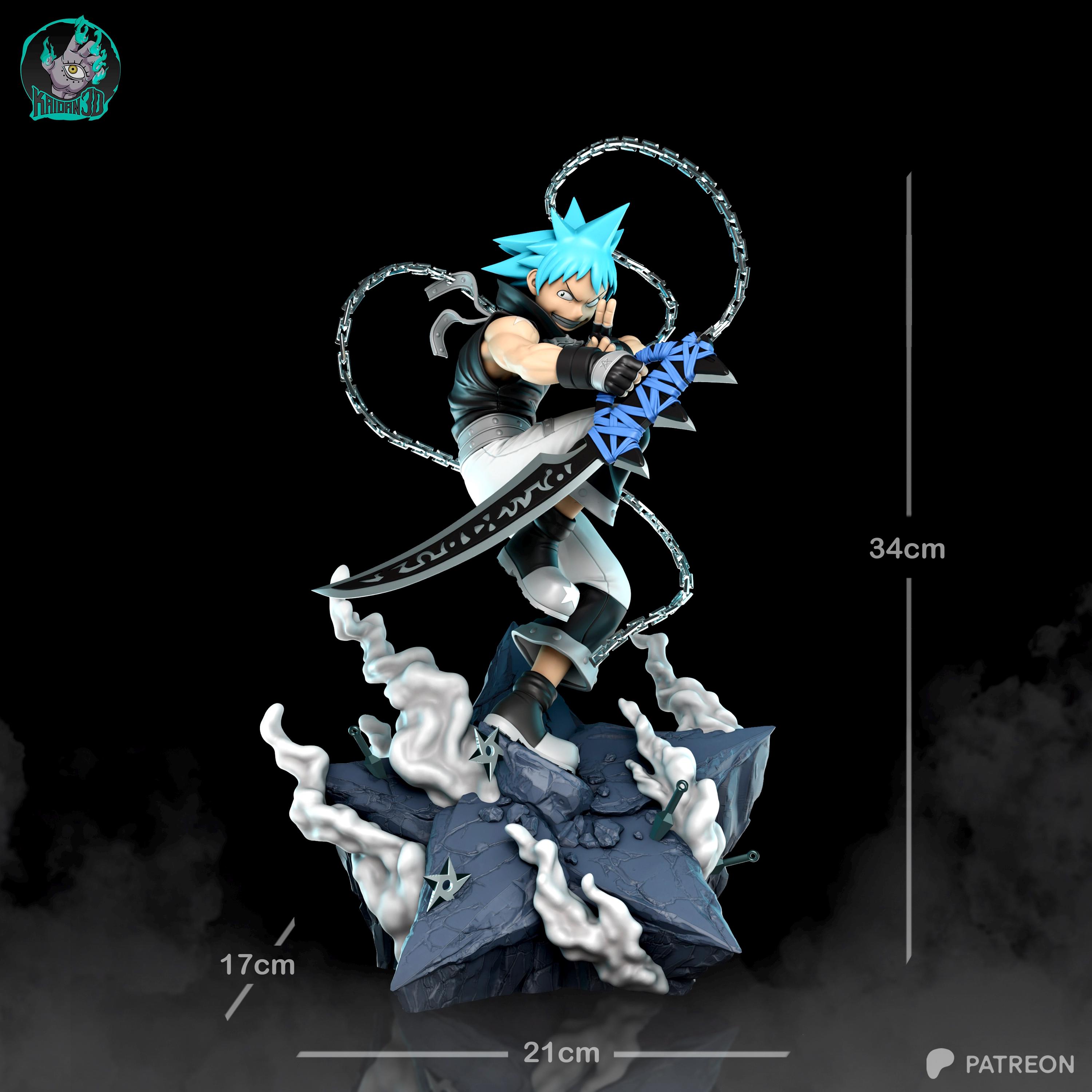 Blackstar Soul Eater Anime Figure, 1/8 1/6 Scale Resin Statue