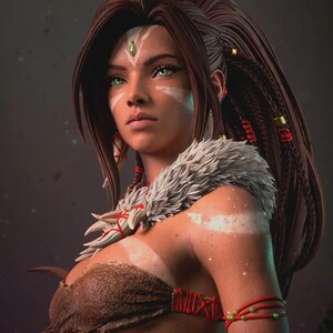 Nidalee — League of Legends | 1/8 1/6 Scale Resin Figure | Unpainted or Hand-Painted | 3D Printed Fan Art | Collector Gift 画像 3