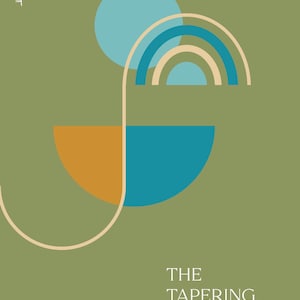 May include: A journal cover featuring a green backdrop with abstract geometric shapes in teal, orange, and beige. The text "SOUL SCRIPT BY PAUL MCALLISTER" is at the top, and "THE TAPERING JOURNAL" is at the bottom.
