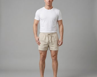 Men's Summer Drawstring Shorts | Lightweight Beach Lounge Shorts | Casual Daily Wear Bottoms
