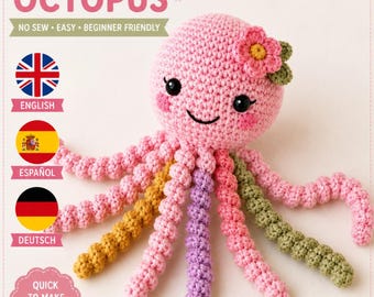 Crochet Octopus Pattern PDF | Beginner Friendly Amigurumi Tutorial (Instant Download)