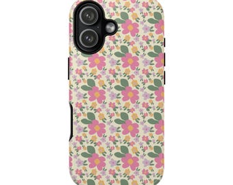 Tough Cases in Garden Party iPhone Samsung Galaxy Google Pixel