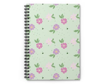 Spiralblock - Linolierte Linie in Blumenblüte