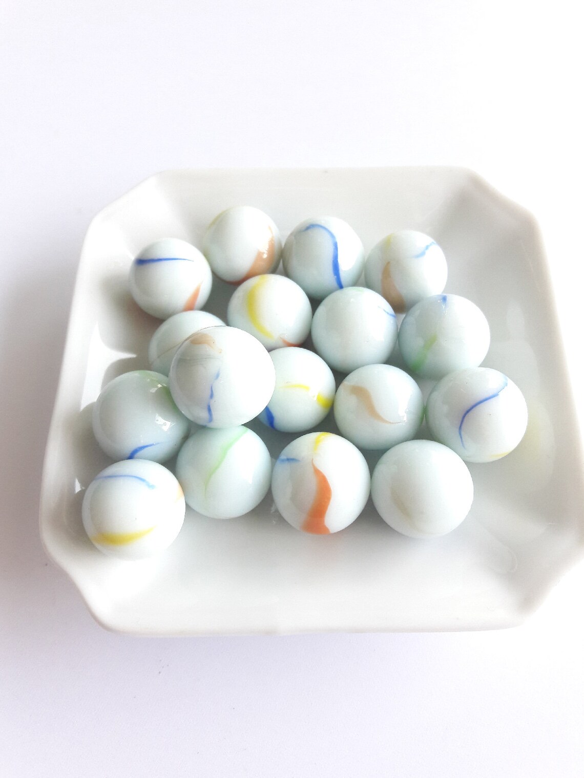 Glass Marbles Milky White marbles opaque white marbles Etsy