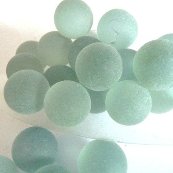 Beach Glass Marbles, Sea glass marbles, sea glass, beach glass, Round marbles, Rare marbles, ball marbles, mint green sea glass, mint beach