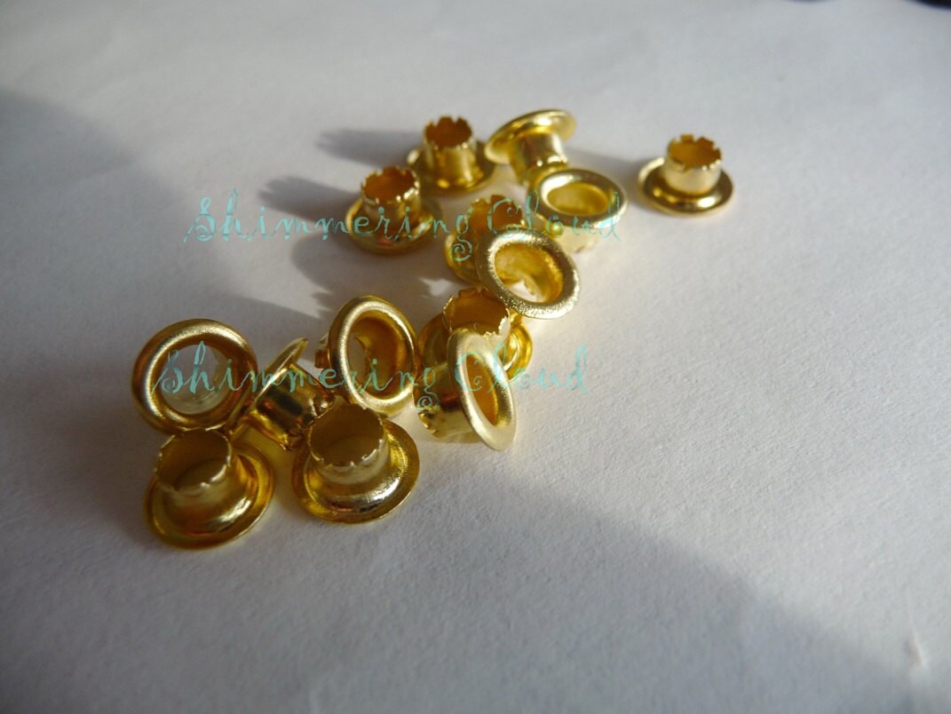 Gold Rivets Brass Rivets Raw Brass Metal Jewelry Findings Etsy