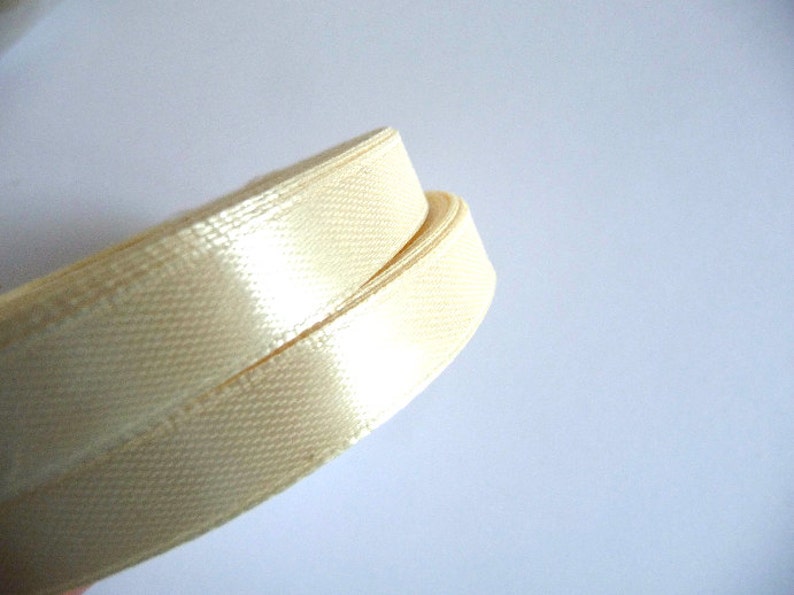 Satin Ribbon Wedding Decoration Champagne Ribbon Beige Decorative Wedding Ribbon Beige Satin ribbon 10 mm ribbon Pale Ribbon ribbon