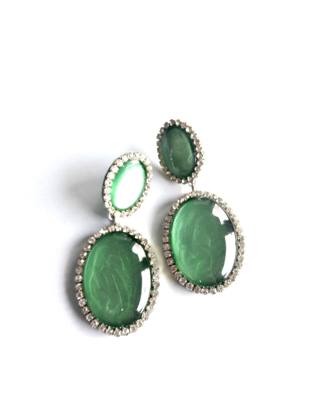 Green Nerida Earrings main image 1