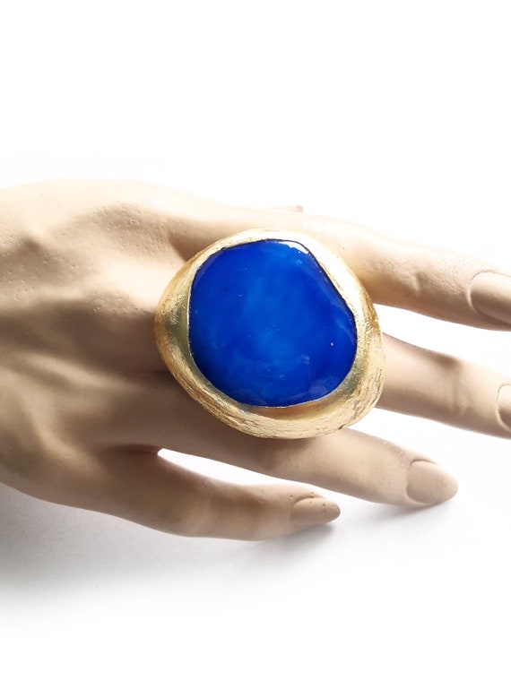 Cobalt blue ring best sale
