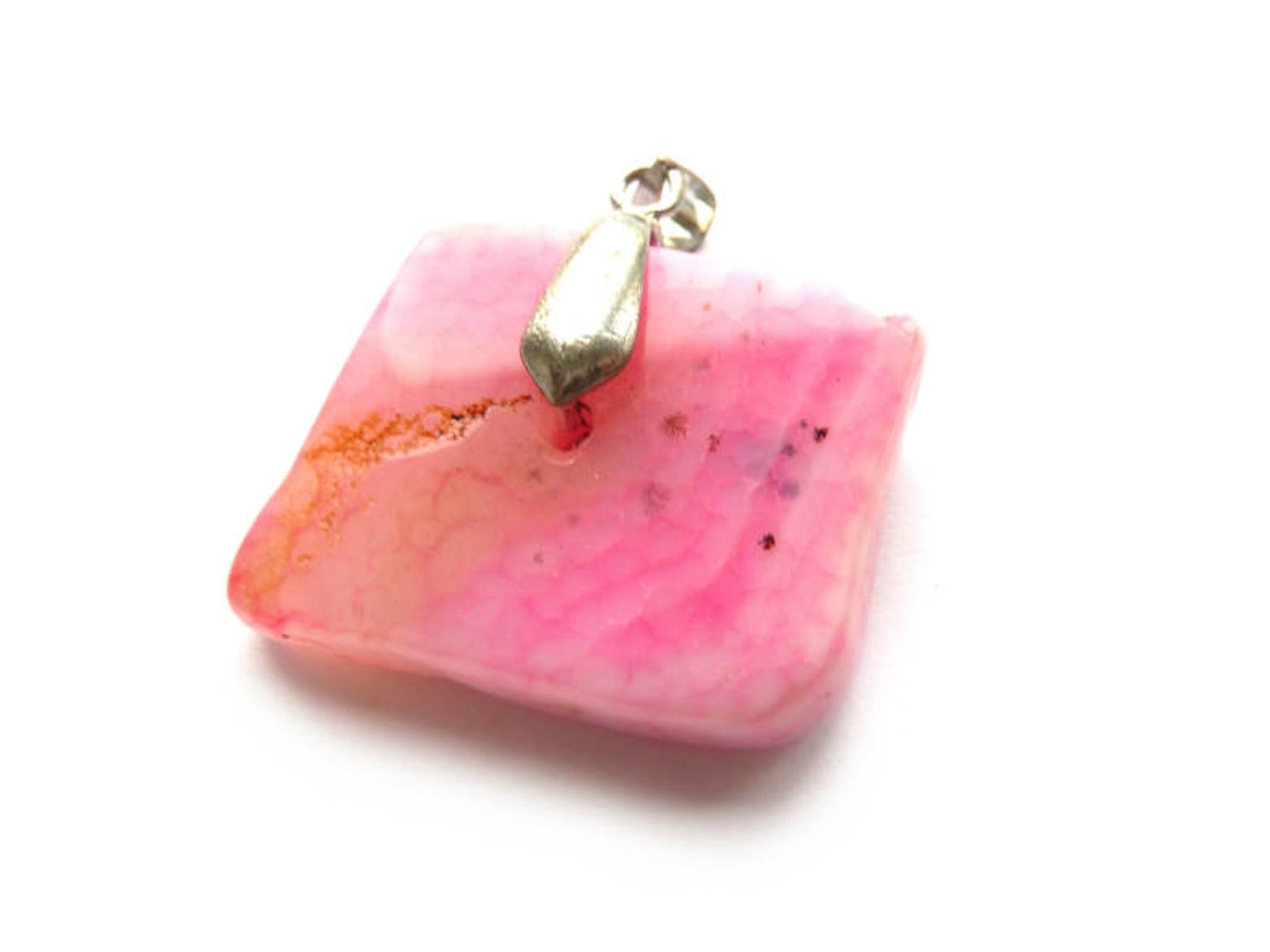 Stone Pendant Geode Pendant Earthy Gemstone Earthy Agate Etsy