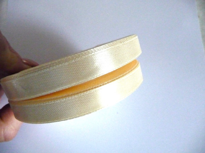 Satin Ribbon Wedding Decoration Champagne Ribbon Beige Decorative Wedding Ribbon Beige Satin ribbon 10 mm ribbon Pale Ribbon ribbon