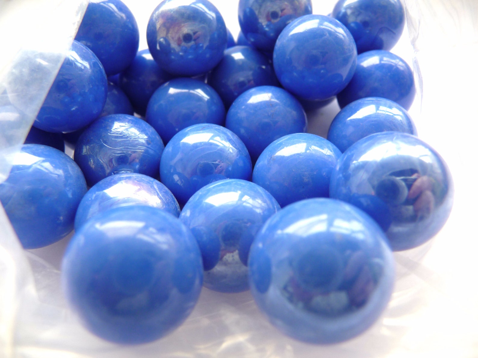 Glass Marbles Sky Blue Marbles Blue Marbles Marbles Pastel Etsy