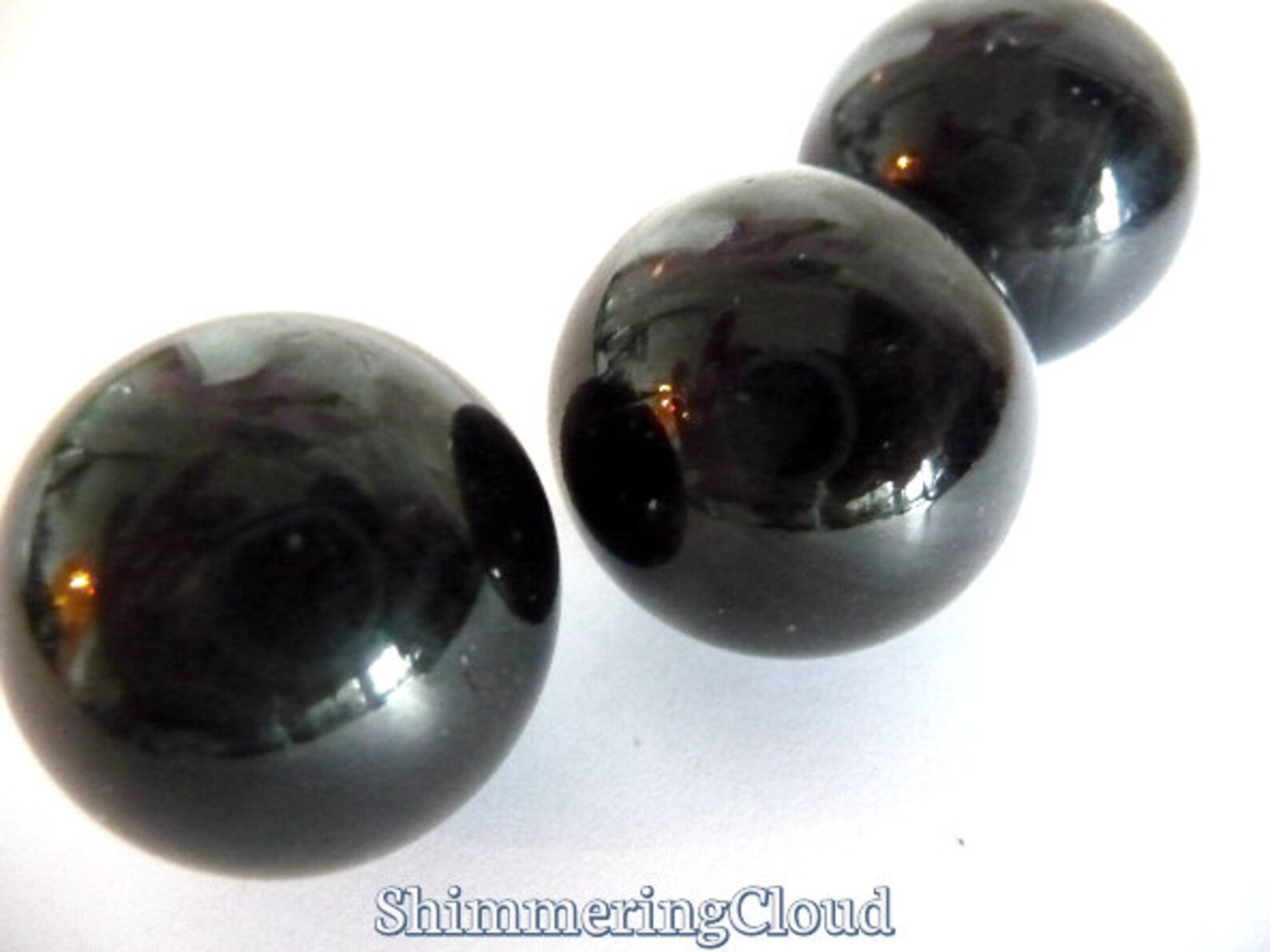 Glass Marbles Black Marbles Big Marbles Black Glass Etsy