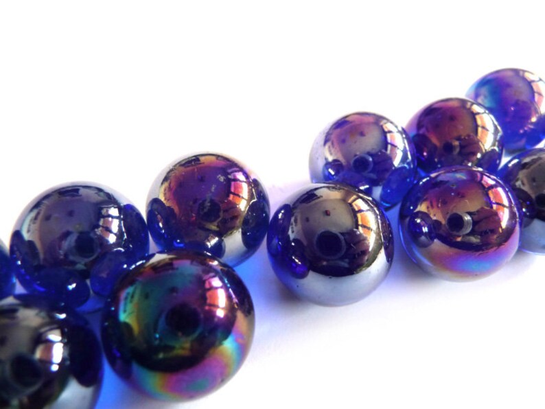Glass Marbles Blue Marbles Clear Marbles Sea Blue Marbles Etsy