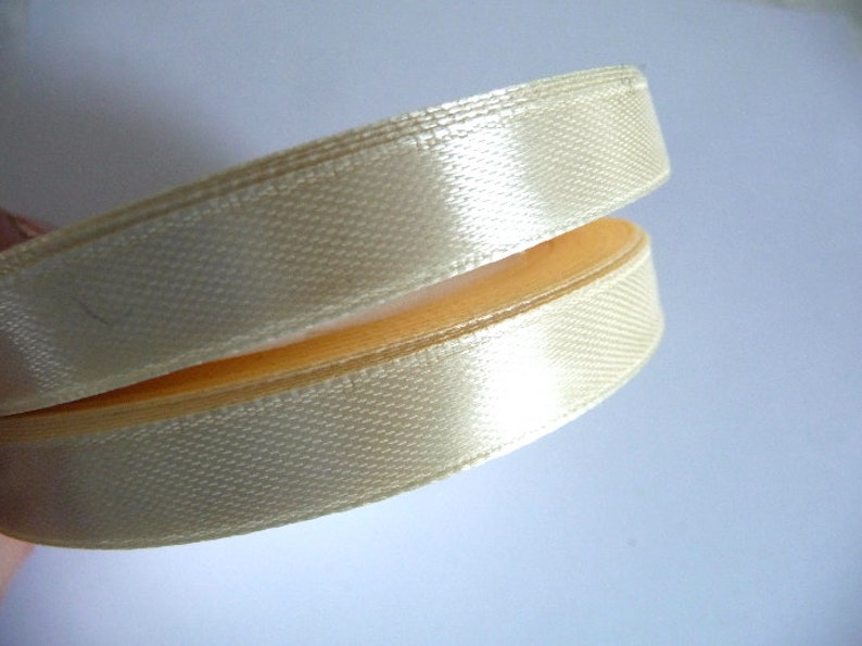 Satin Ribbon Wedding Decoration Champagne Ribbon Beige Decorative Wedding Ribbon Beige Satin ribbon 10 mm ribbon Pale Ribbon ribbon