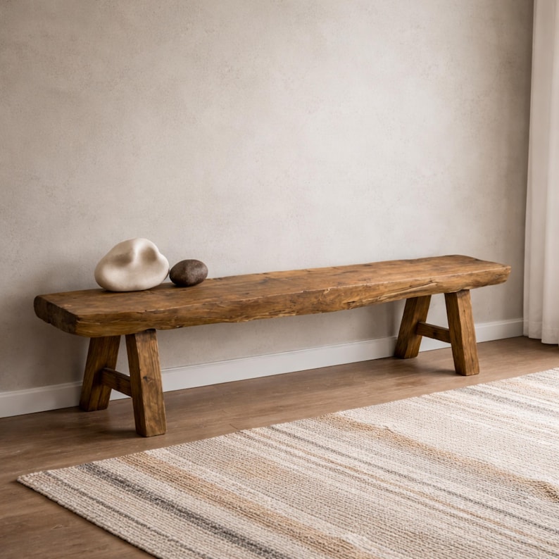 Vintage Style Bench made from Solid Wood, Rustic Bench, Entryway Bench, Farmhouse Bench, Hallway Bench, Handmade, End of Bed Wood Bench Entryway, Farmhouse Entryway Bench, Handmade Wooden Accent Bench, Modern Foyer Bench, Farmhouse Home Decor, Reclaimed Oak Entryway Bench, Solid Barn Beam Bench for Hallway & Mudroom, Rustic Entryway Bench, Modern Entryway Bench, Bench Storage, Shoe Organizer, Entryway Bench, Shoe Bench Wood, Unique Rustic/Reclaimed Wood, Custom Farmhouse Hallway Sofa Entrway
