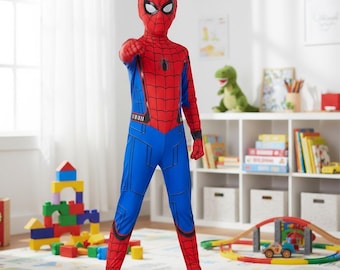 Spider-Man Costume | Kids Marvel Superhero Outfit | Child Halloween Dress Up