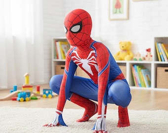 White Spider Suit | Advanced PS4 Spider-Man Costume | Kids Halloween Cosplay