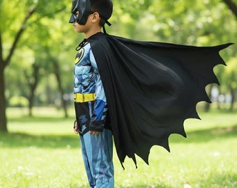 Batman Kids Costume | Superhero Halloween Outfit | Boys Fancy Dress Up