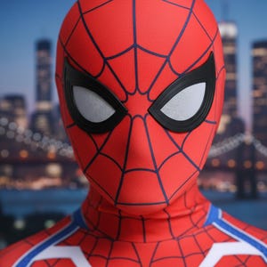 Vit spindeldräkt | Avancerad PS4 Spider-Man-kostym | Halloween-cosplay för barn bild 4