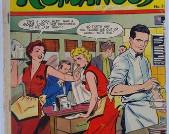 St. John Publishing Teen-Age Romances #35 Golden Age; Matt Baker Cover VG/FN 5.0
